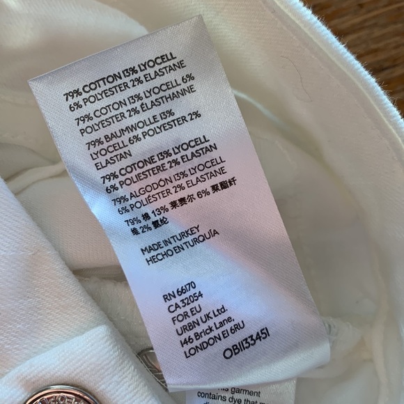 Free People Montana Lily White Denim Skinny Jeans Women’s Classic NWT Size 31 - Picture 6 of 10